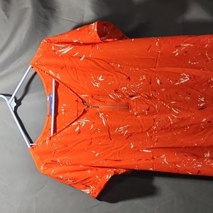 Womens XL Apt 9 Orange Blouse